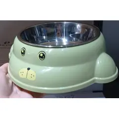 GENERICO - Plato Elevado Para Mascotas Perros Verde