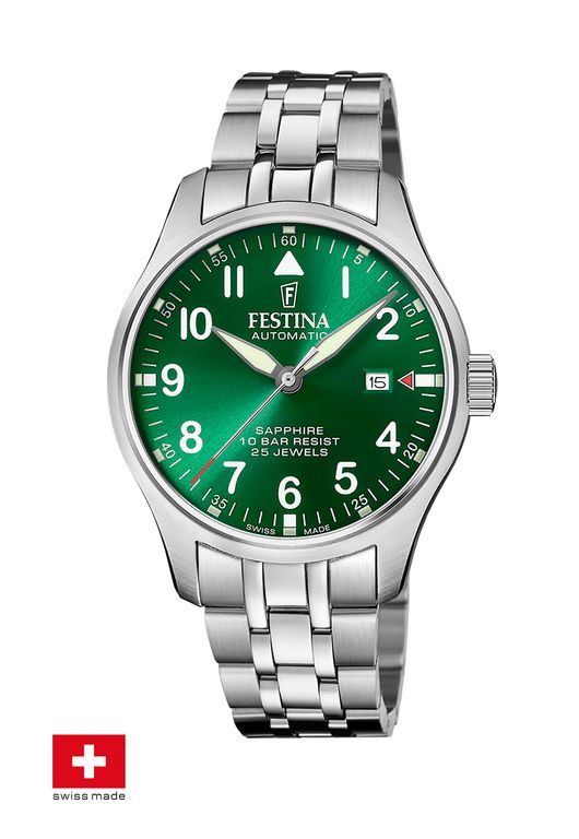 Reloj F20151/B Verde Hombre Swiss Made Verde TALLA UNICA
