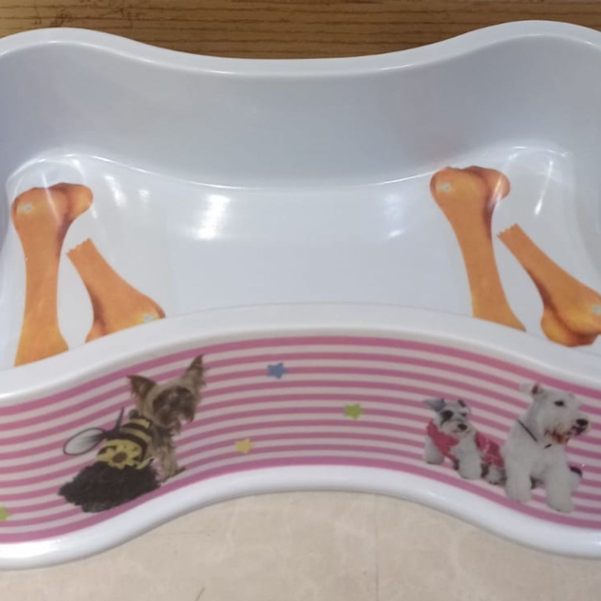 GENERICO - Plato Grande Para Perros Diseños De Huesos