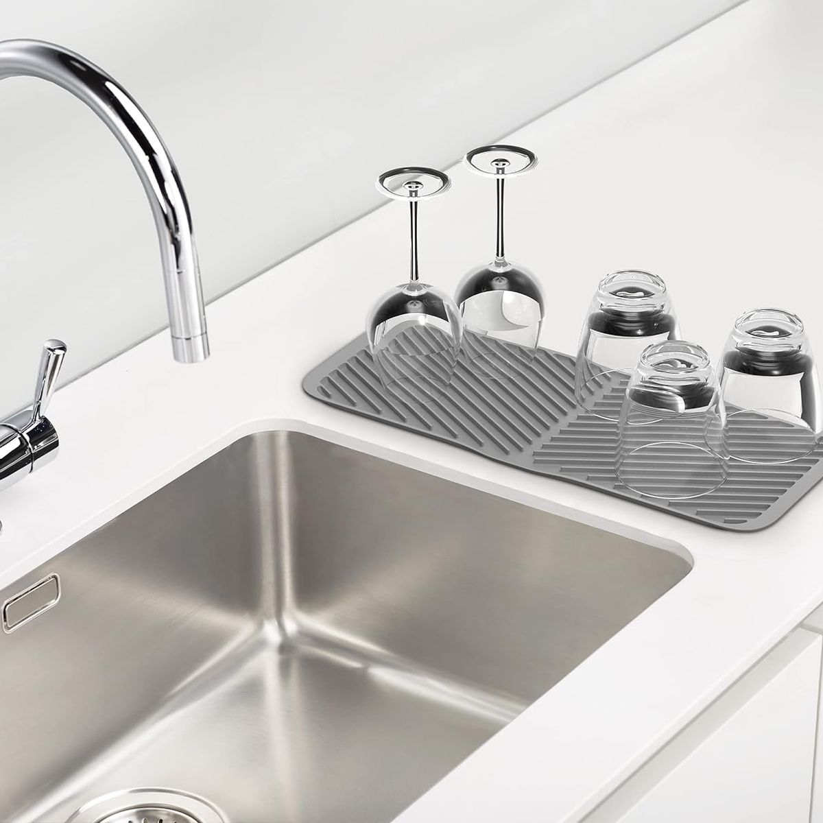 JOSEPH - Escurridor Silicona Gris Duo Joseph Joseph JOSEPH