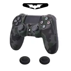 GENERICO - Funda Protectora Silicona Camuflaje Control PlayStation 4 Verde Camo
