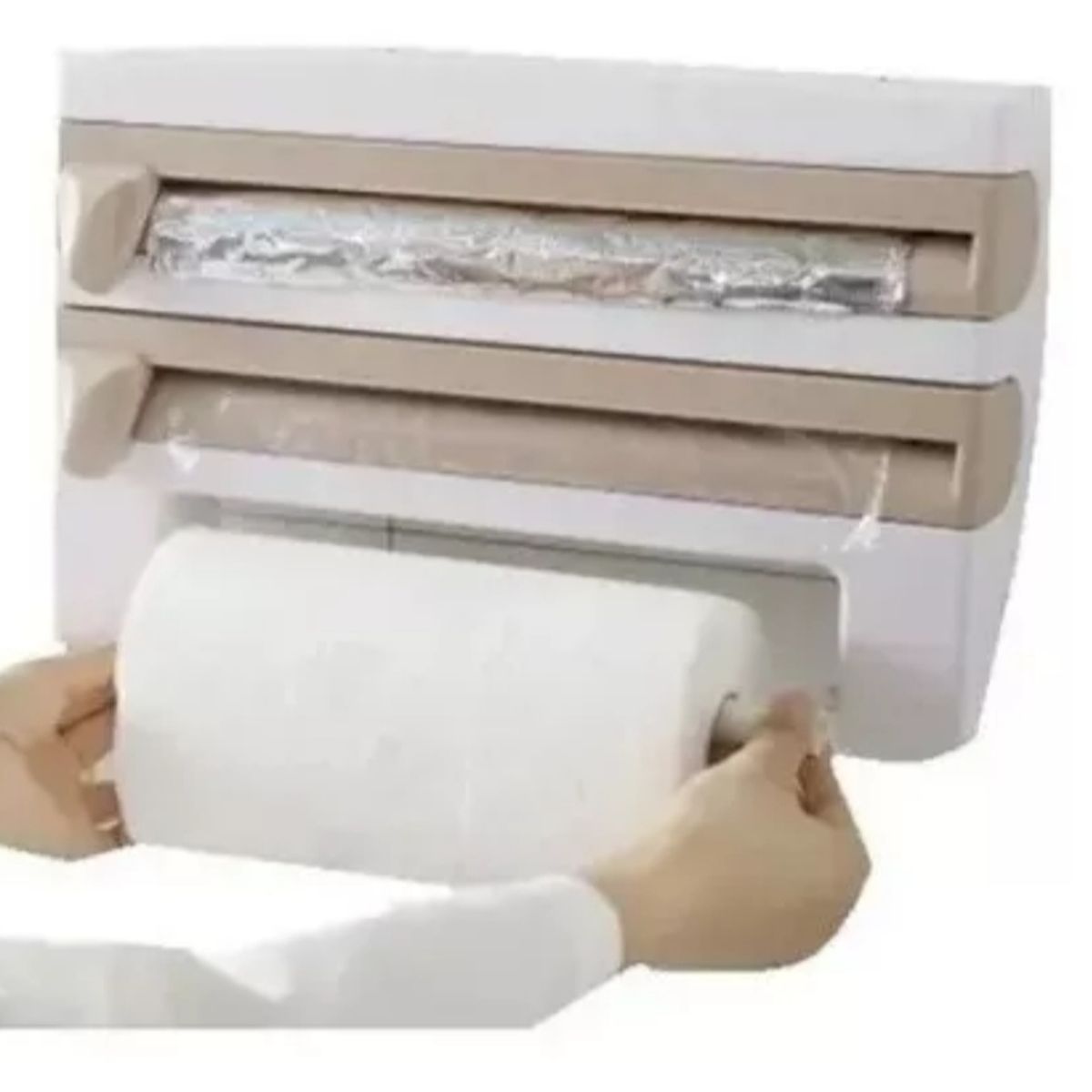 GENERICO - Dispensador Toalla Nova Alusa Film 4 En 1 Cocina