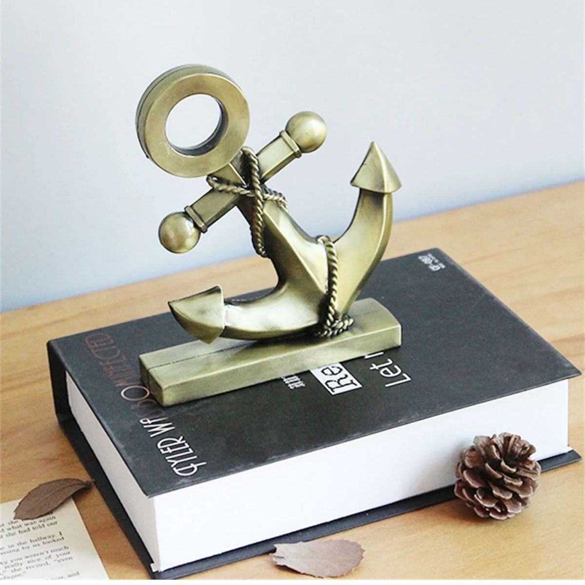 GENERICO - ADORNO ANCLA METALICA SOBREMESA