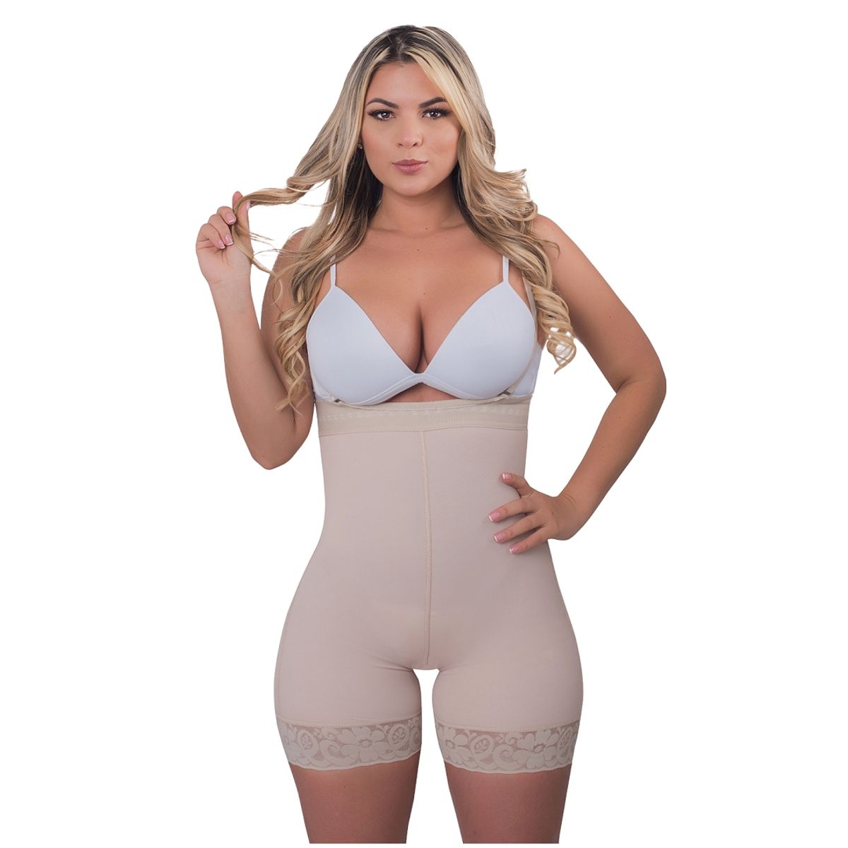 CINTURA SONADA - Faja Short Levanta Gluteos Strapless Tiro Alto Colombiana