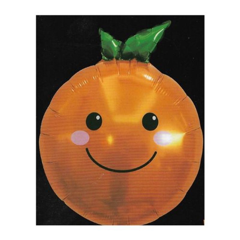 GENERICO - Globo Diseño Naranja Latex 51X74 Cm