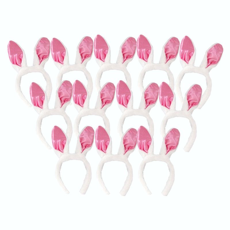 COTILLON ACTIVARTE - Cintillo Conejita Raso Rosado x 12 Activarte
