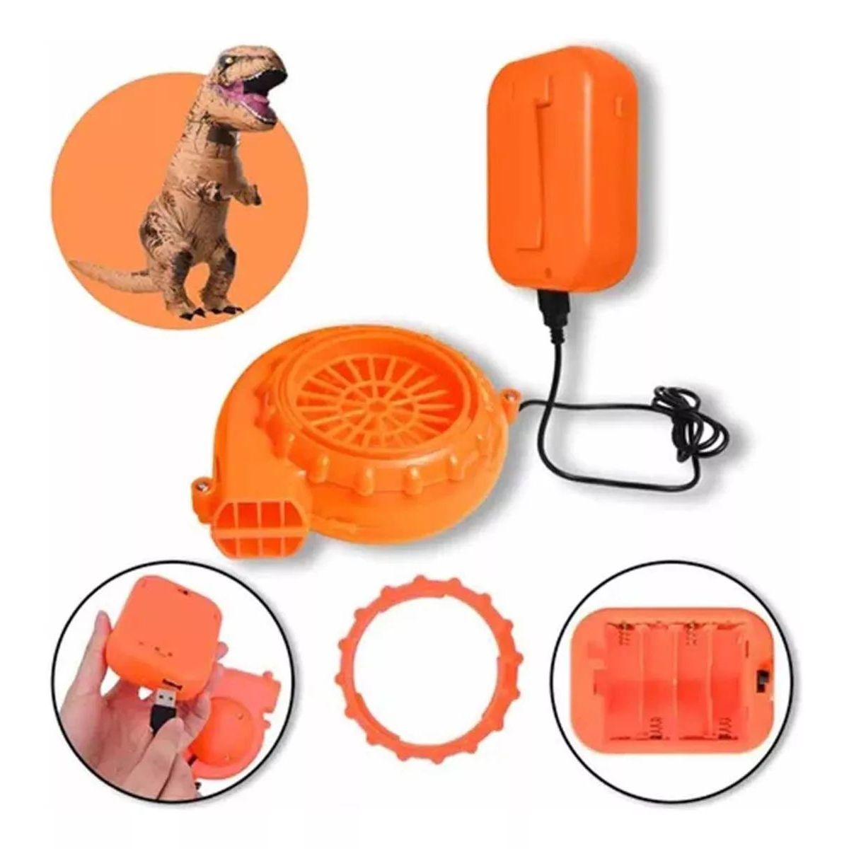 KUANGYE - Mini Ventilador Inflador Repuesto Para Disfraz Inflable