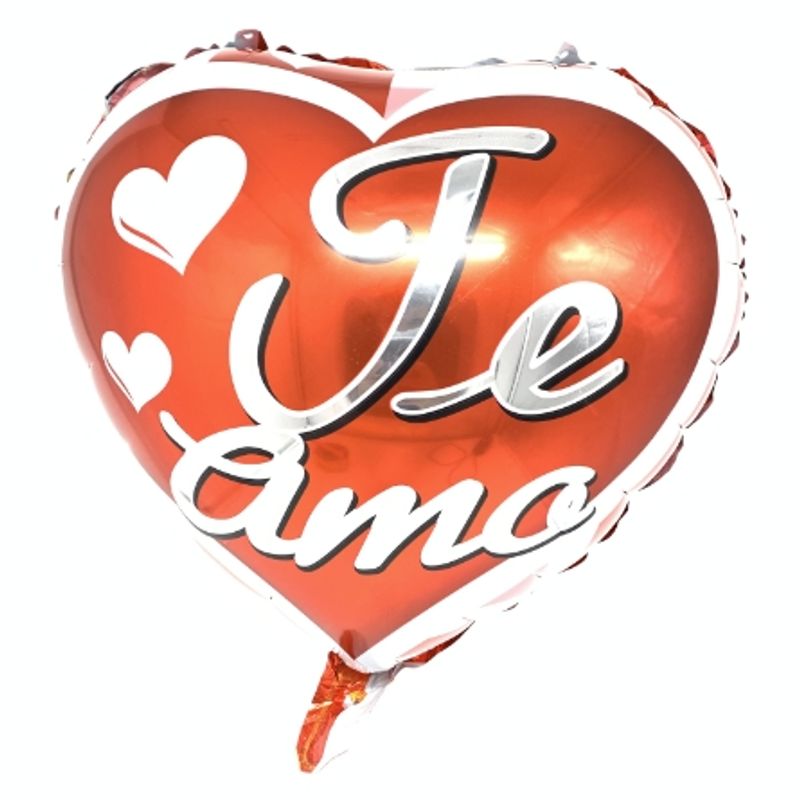 GENERICO - Globo Corazón Metalico Te Amo  18 Pulgadas X1