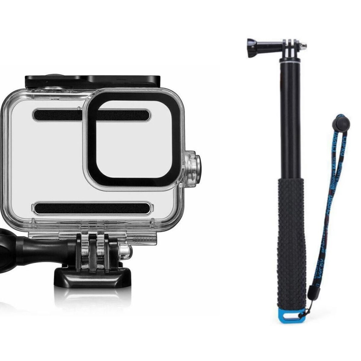 GENERICO - KIT CARCASA + MONÓPODO SUMERGIBLE GOPRO 9 10