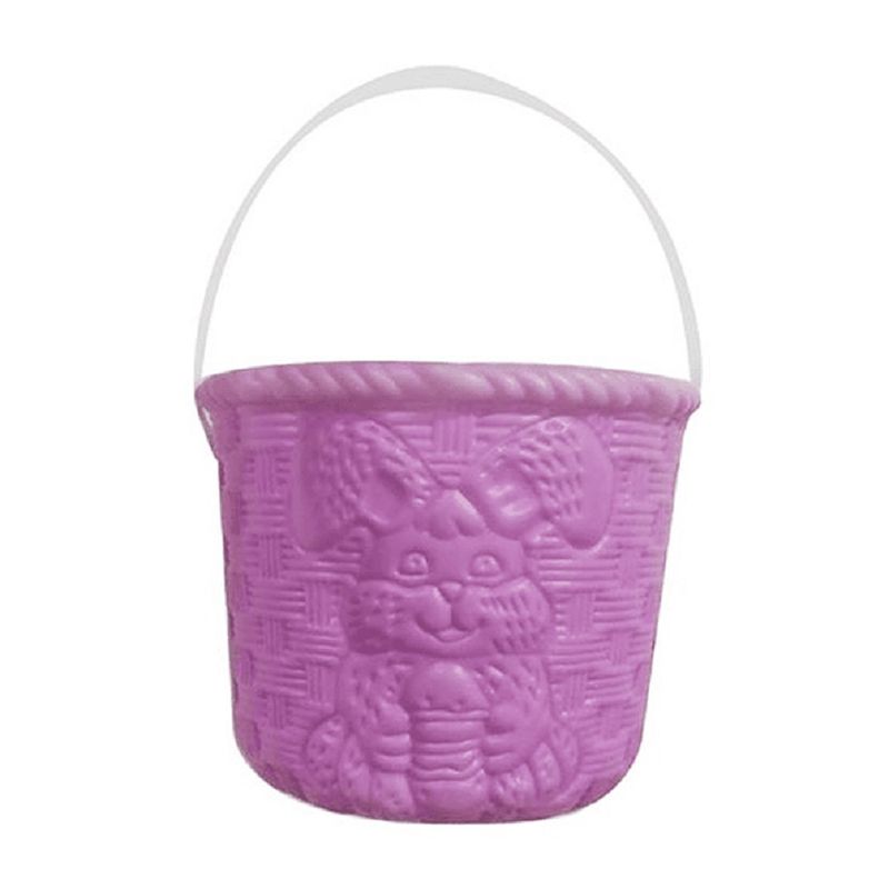 COTILLON ACTIVARTE - Canasto Balde Conejo Pascua Rosado Cotillón Activarte