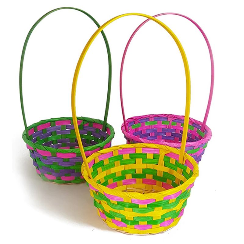 COTILLON ACTIVARTE - Canasto de Pascua Grande Multicolor Cotillón Activarte