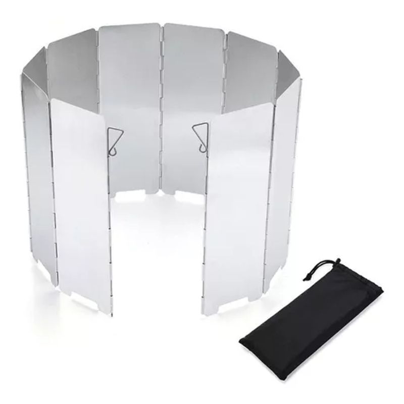 GENERICO - Protector De Viento Para Cocinilla Portatil Camping 84x24cm