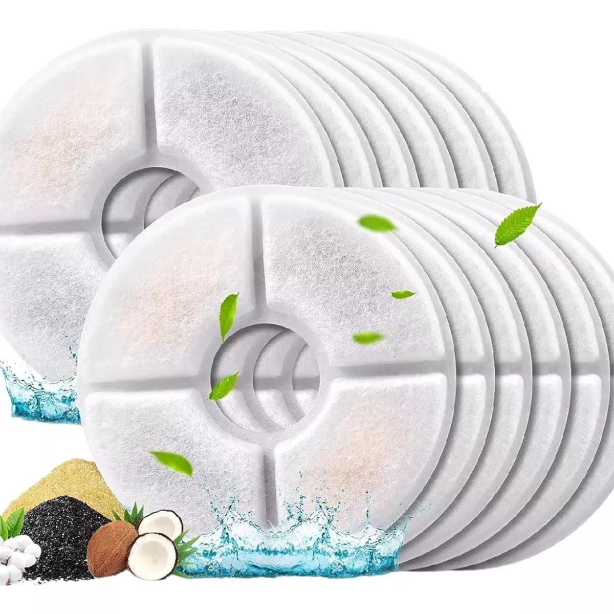 GENERICO - X12 Filtros Perros Fuente Dispensador Agua Gatos Filtro Agua