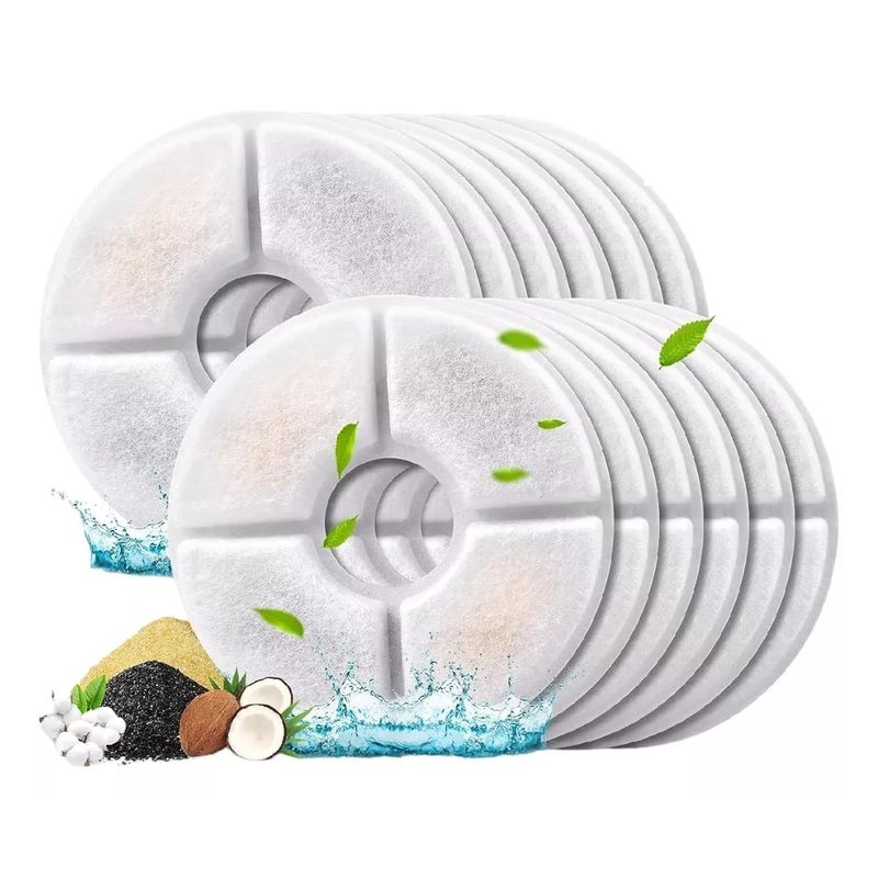 GENERICO - X12 Filtros Perros Fuente Dispensador Agua Gatos Filtro Agua