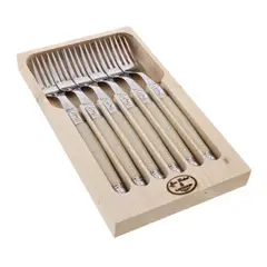 LAGUIOLE - Set 6 tenedores ivory