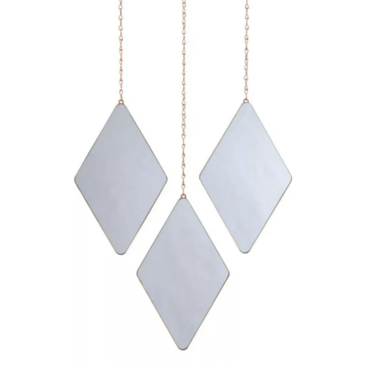 GENERICO - Set de 3 Espejos Rhombus Colgantes