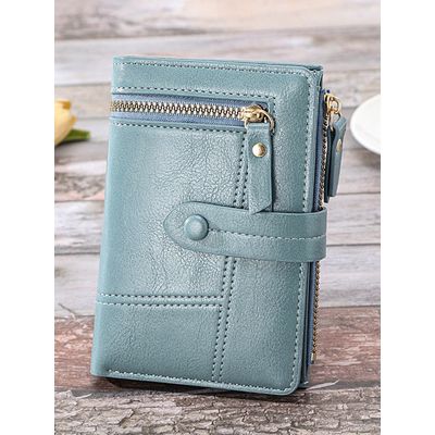 Imagen 2 del producto Billetera Pequeña Con Cremallera Cuero - Azul