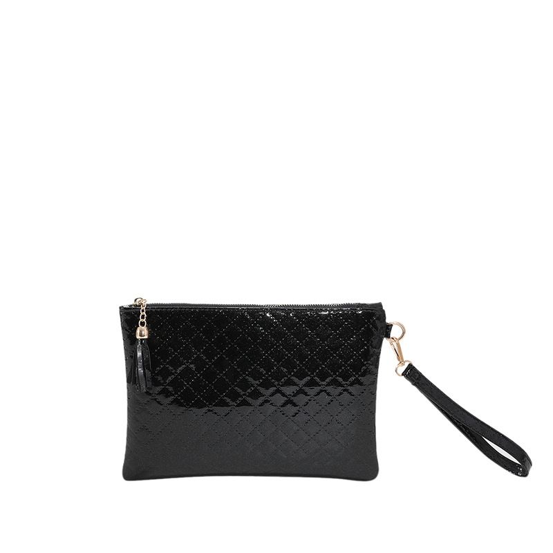 VATYERTY - Bolso De Muñeca Tipo Clutch De Tamaño Mediano negro