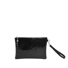 VATYERTY - Bolso De Muñeca Tipo Clutch De Tamaño Mediano negro