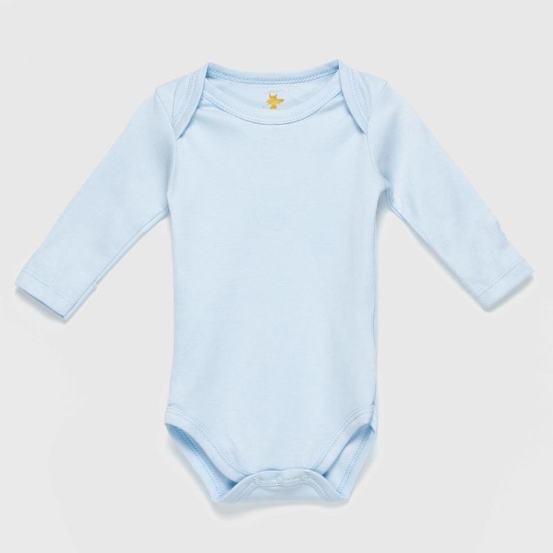COYOTE KIDS - Body celeste bordado algodón peruano - Celeste