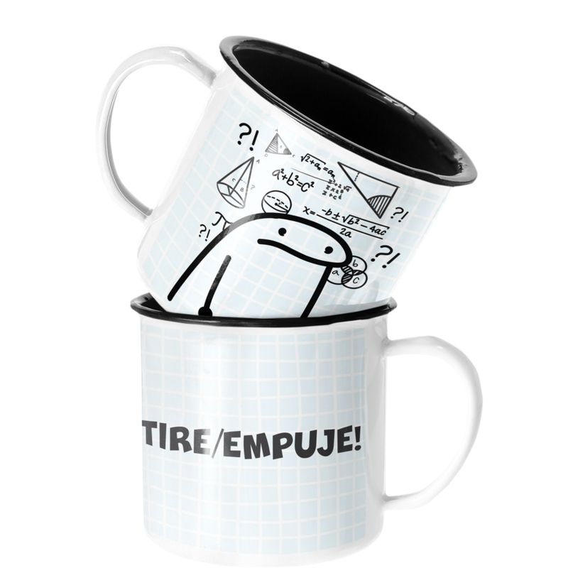 SM - Taza Enlozada Lechera Tire Empuje No sé la diferencia Regalo SM