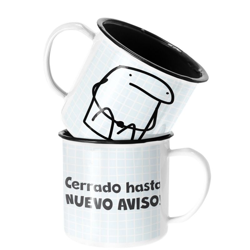 SM - Taza Enlozada Lechera Cerrado hasta nuevo aviso Regalo SM