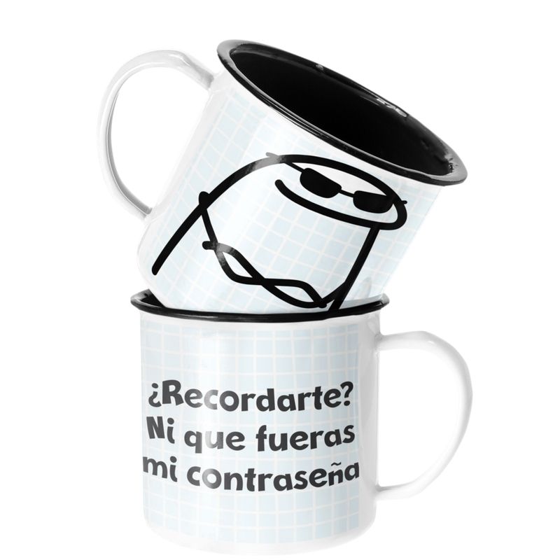SM - Taza Enlozada Lechera Recordarte ni que fueras contraseña SM