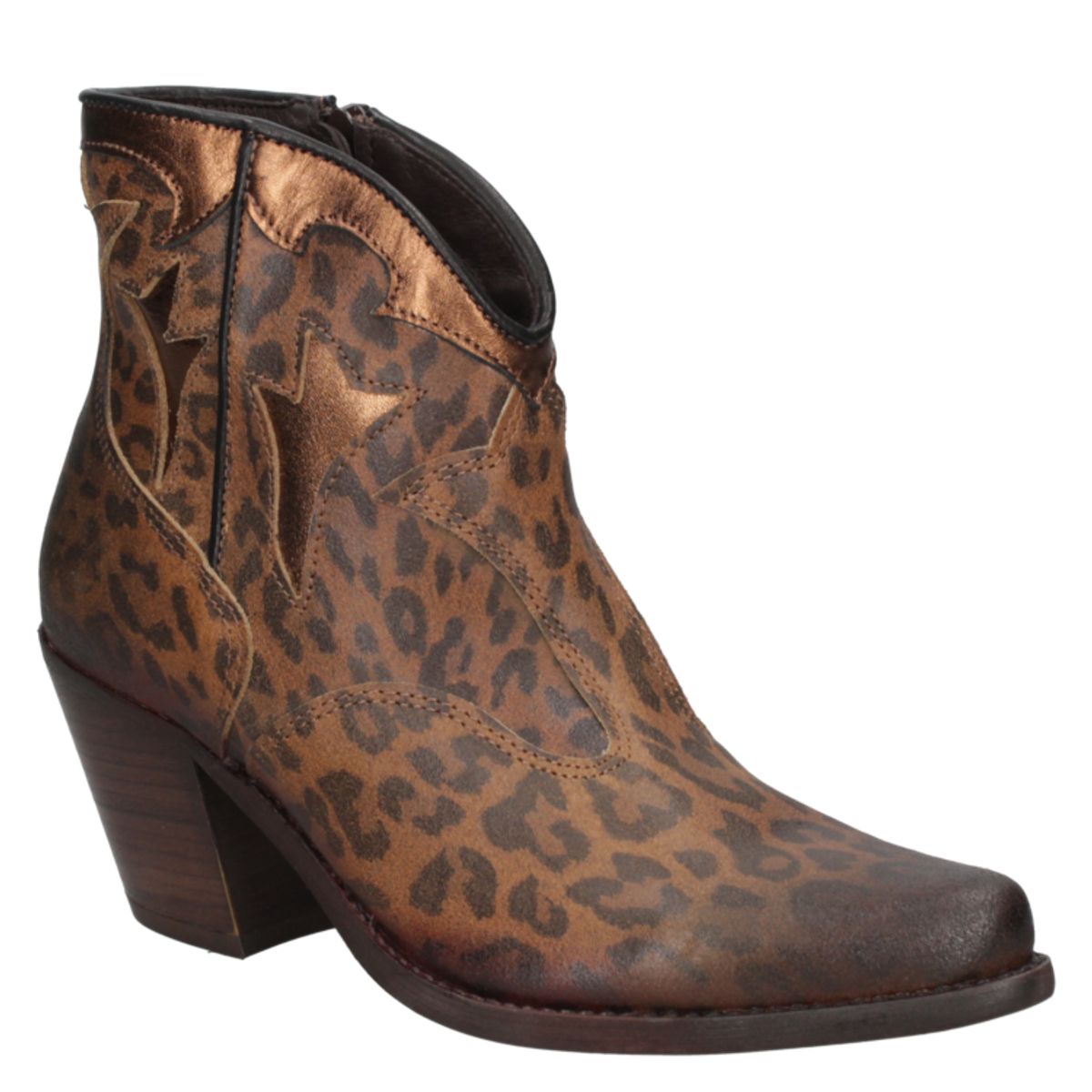 FELMINI - Botín Casual Mujer Marrón Claro Felmini