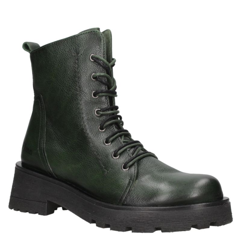 FELMINI - Botín Casual Mujer Verde Felmini
