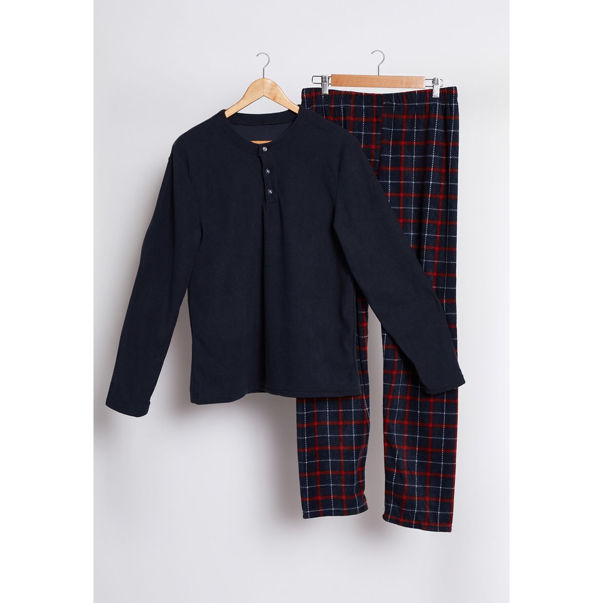 FAMILY SHOP - Pijama Hombre Azul Polar Escoces Family Shop