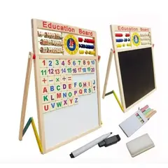 GENERICO - Pizarra Didactica 2 En 1 Tiza Y Magnetica Pizarra Niños