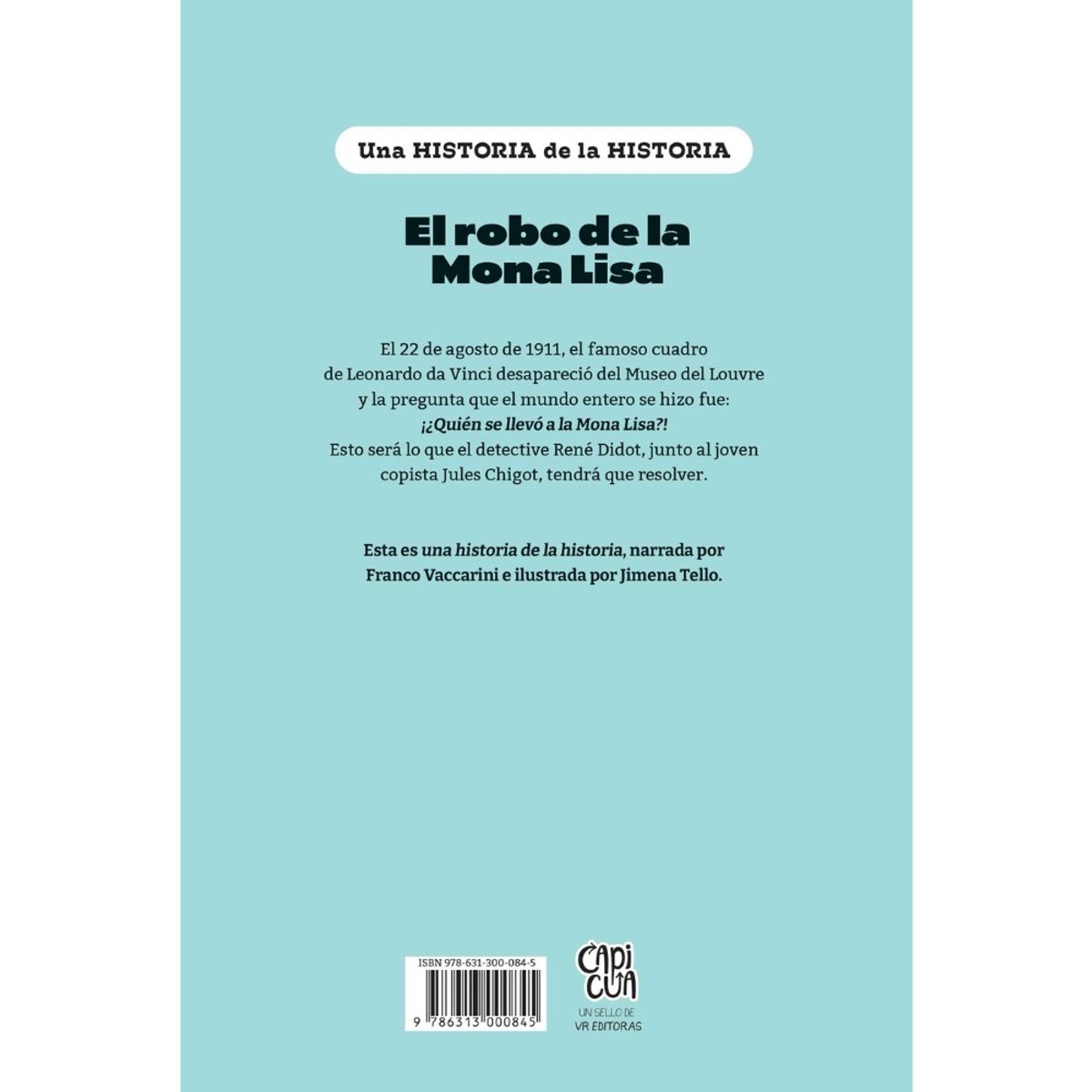 VERGARA Y RIBA - Libro EL ROBO DE LA MONA LISA