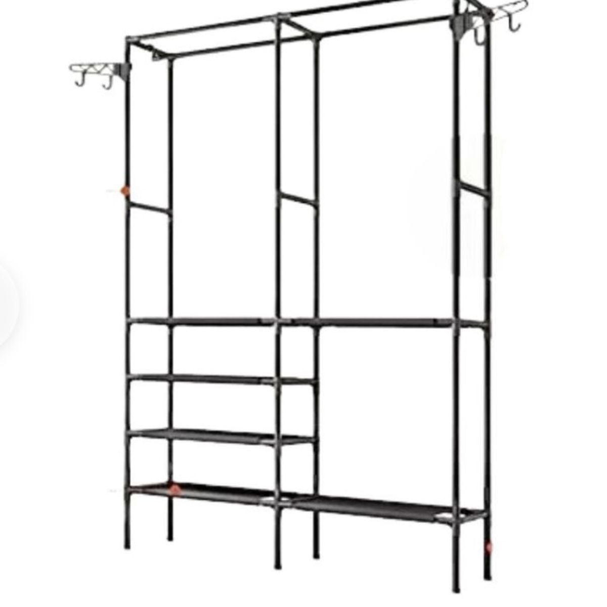 GENERICO - Perchero De Doble Hilera YH6602 Negro