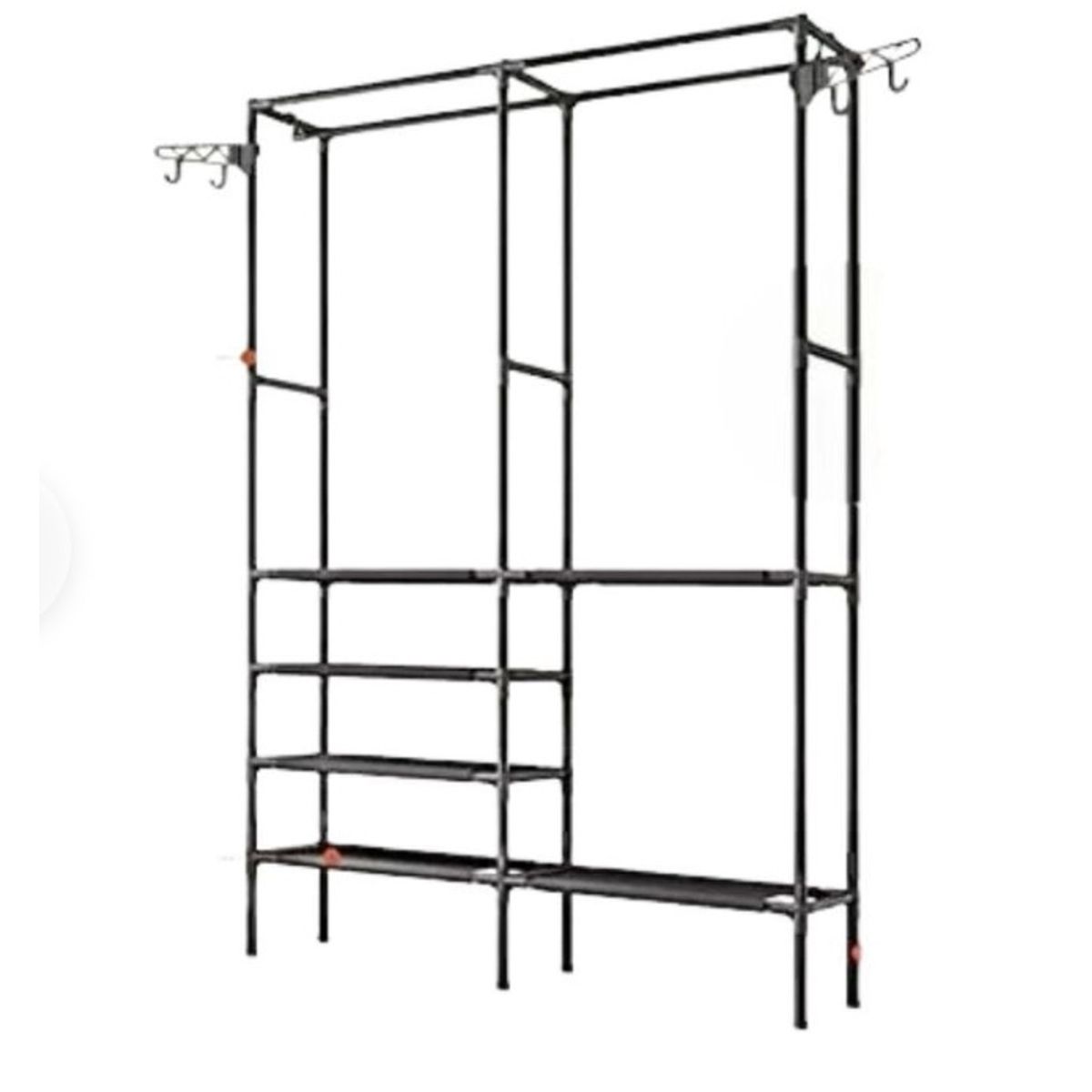 GENERICO - Perchero De Doble Hilera YH6602 Negro