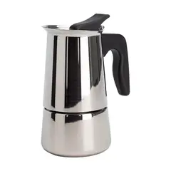 BAZUCA - Cafetera Italiana Acero Inoxidable 4 Tazas Moderna Espresso