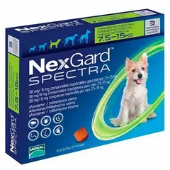 BOEHRINGER INGELHEIM - Nexgard Specta Perro 7,6 a 15 Kg 3 Comprimidos