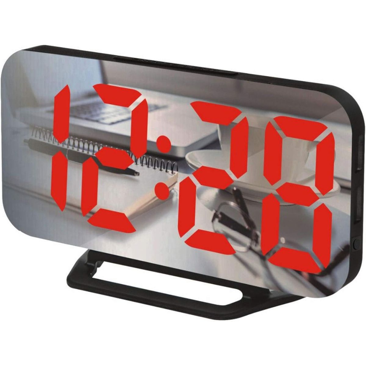 GENERICO - Reloj Despertador Digital con Espejo