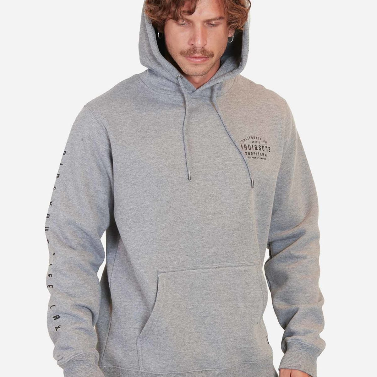 MAUI AND SONS - Poleron Ride You Life Gris Maui And Sons