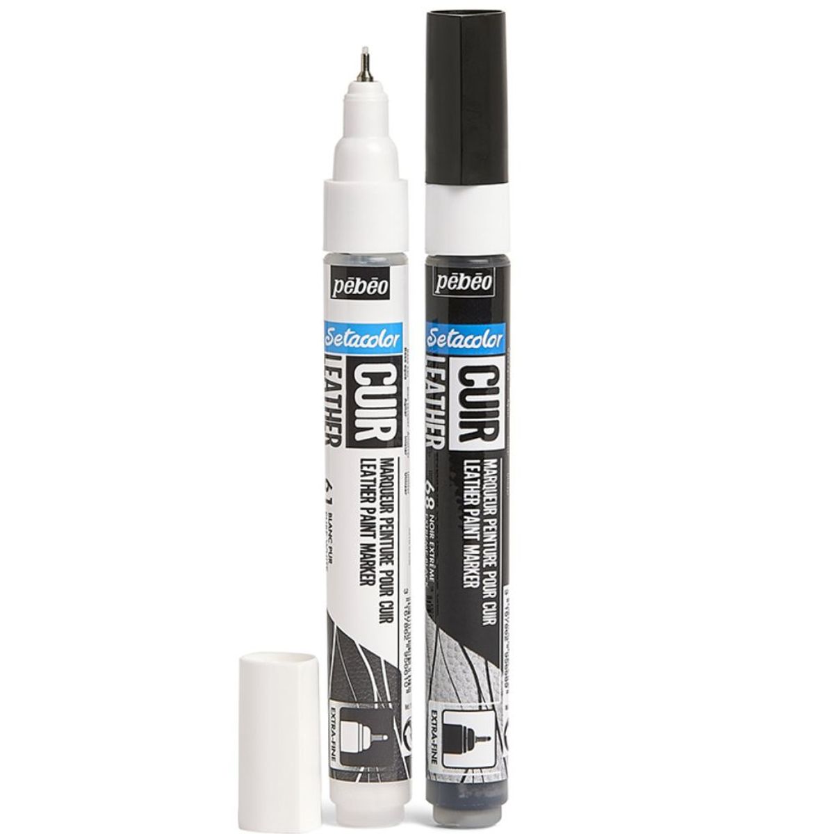 PEBEO - Marcador de Pintura para Cuero Pebeo Setacolor Set 2 Colores