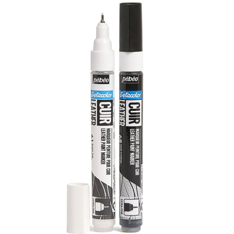 PEBEO - Marcador de Pintura para Cuero Pebeo Setacolor Set 2 Colores