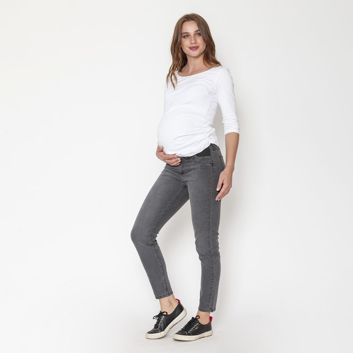 NALA - Jeans Maternal Clara Gris Nala Maternity
