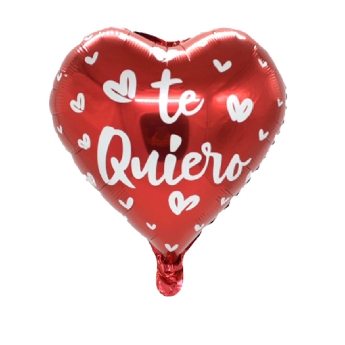 GENERICO - Globo Metalizado Forma Corazon Dedicatoria Te Quiero 18 X50