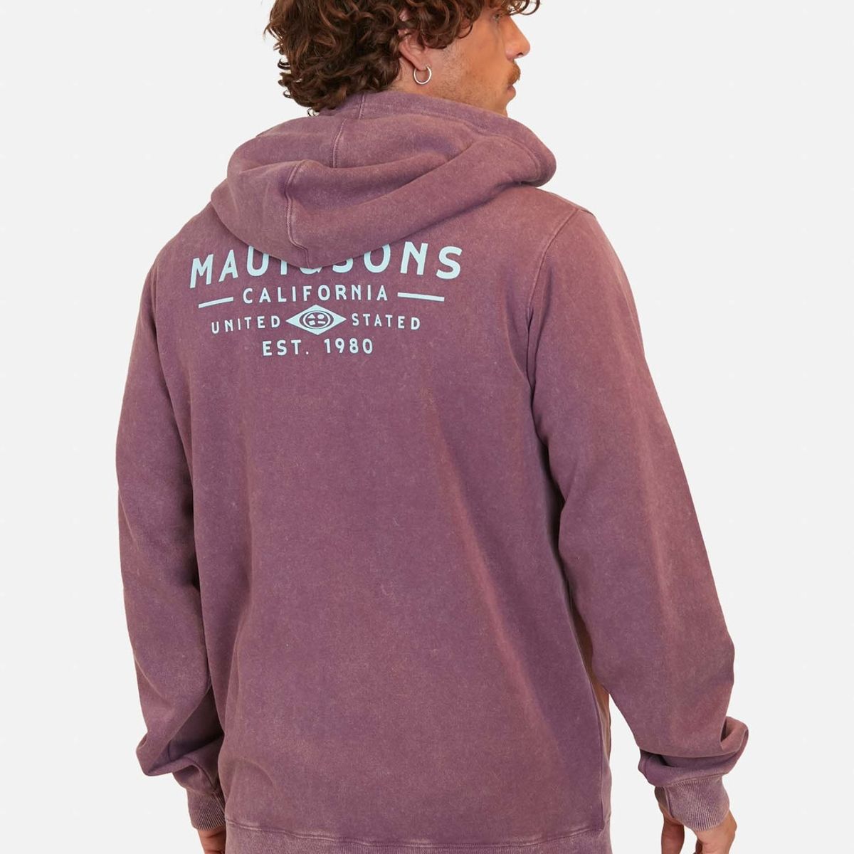 MAUI AND SONS - Poleron United State Surd Burdeo Hombre Maui And Sons