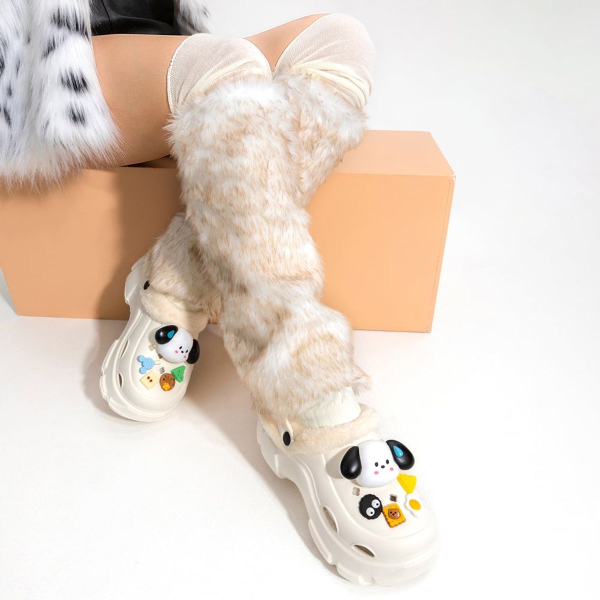 WEIDE - Zueco Blanco Casual Mujer Weide GH121