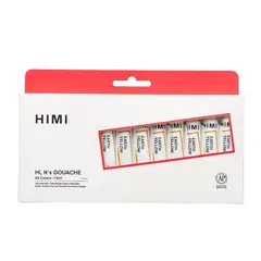HIMI - SET DE TUBO DE 24 PINTURA GOUACHE, 12ML