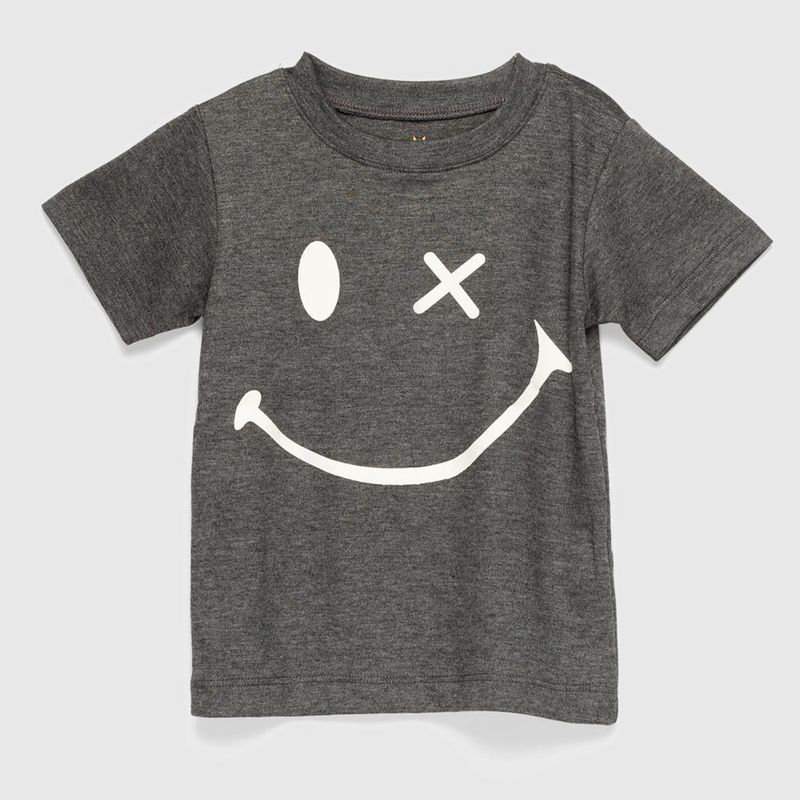 COYOTE KIDS - Polera gris smile adulto algodón peruano - Gris_.