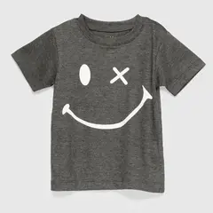 COYOTE KIDS - Polera gris smile adulto algodón peruano - Gris