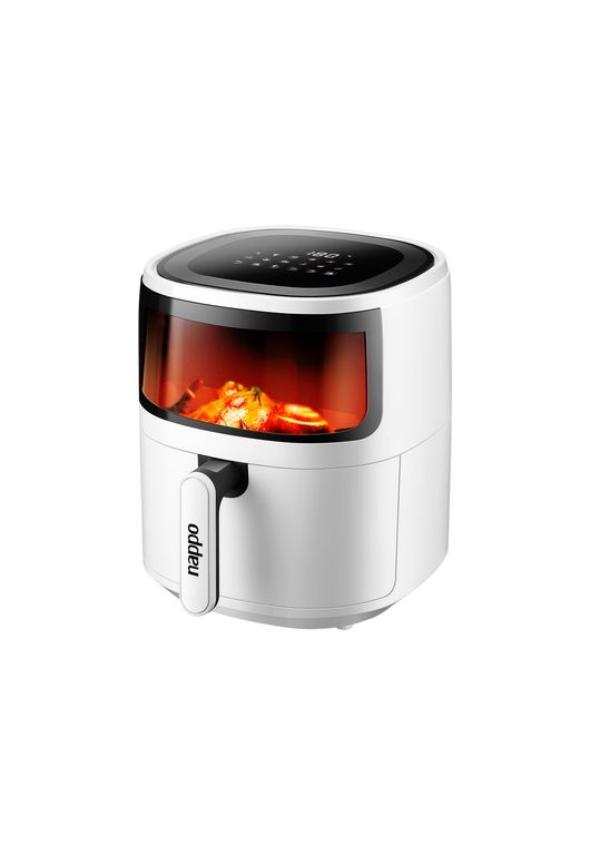 Freidora de Aire Digital 5.7 L Visor Luz 1500w Blanca