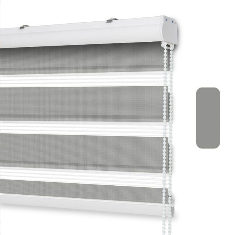 GENERICO - Roller Duo con Cenefa 165 x 200 - Gris