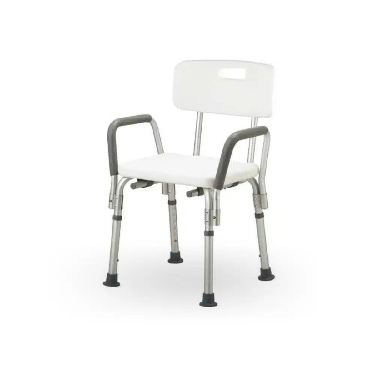 MEDICALTEC - Silla Para Baño y Ducha Con Respaldo y Apoyabrazos